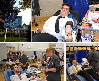 Stanwell students give blood montage